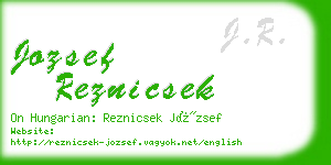 jozsef reznicsek business card